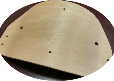 2e. CNC Machined Birch Bent Part
